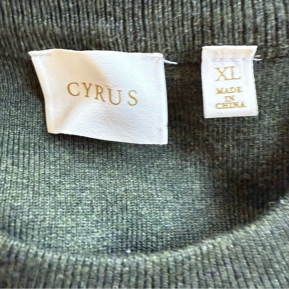Cyrus Dark Green Sleeveless Classic Tank Top Minimalist Sweater‎ Women's XL EUC